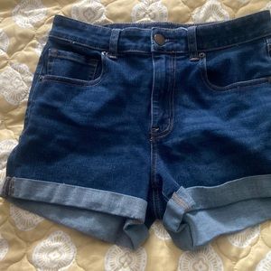 Aero Aeropostale sz 10 high size midi jean shorts EUC